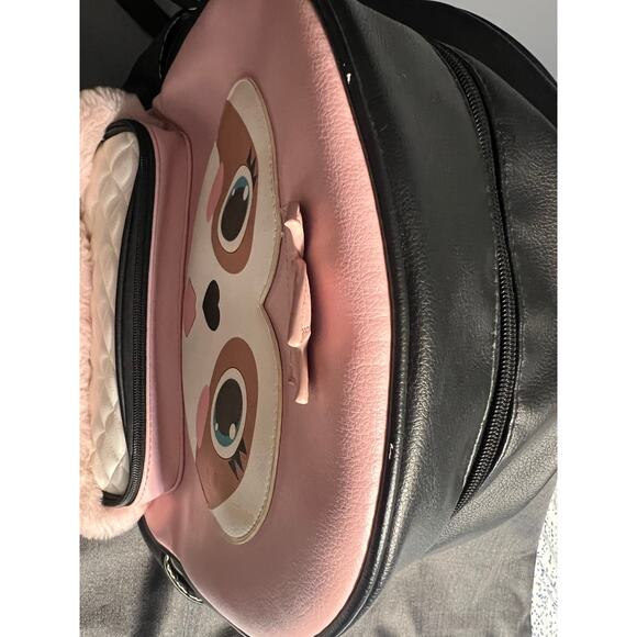 Betsy Johnson pink sloth backpack with furry movable arms - Picture 13 of 16